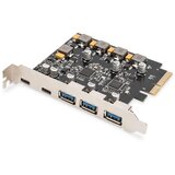 Digitus PCIe card 2x USB-C + 3x USB A | shoptok.hr