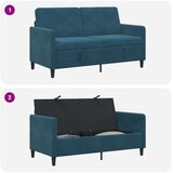 SOFA s pohranom Plava 152 x 78 x 87 cm Poliester | Shoptok.si
