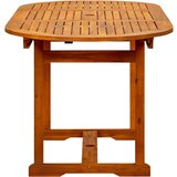 vidaXL Vrtni blagovaonski stol (120-170) x 80 x 75 cm od drva bagrema | shoptok.hr