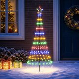  LED božićno drvce 180 cm 230 LED lampica Višebojno Željezo Crna Cijene