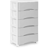 Modern Home ormarić s 5 izvlačnih ladica - sivi | shoptok.hr
