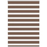 vidaXL Zavjesa zebra smeđa 95x150 cm širina tkanine 90,9 cm poliester | shoptok.hr