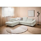 Hom`in KOTNA SEDEŽNA GARNITURA, tkanina krem barve | Shoptok.si
