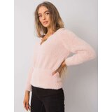 RUE PARIS Sweater-LC-SW-7033.27X-Light Pink | Shoptok.si