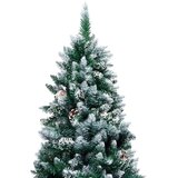 Umjetno božićno drvce sa šiškama i bijelim snijegom 240 cm | shoptok.hr