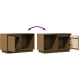 TV ormarić smeđa boja meda 74 x 35 x 44 cm od masivne borovine | shoptok.hr