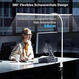 HENSAM 80 cm LED namizna svetilka s sponko | Shoptok.si