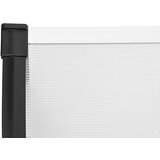  Nadstrešnica za vrata crna i prozirna 239x90 cm polikarbonat | shoptok.hr