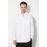 Lacoste Pamučna košulja za muškarce, boja: bijela, regular, s klasičnim ovratnikom, CH8522