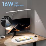 EYOCEAN 72 cm namizna svetilka z dvojno glavo, sponko in daljinskim upravljalnikom | Shoptok.si
