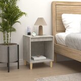  Noćni ormarići 2 kom siva boja betona 40x35x50 cm | shoptok.hr