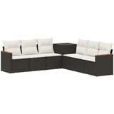  Set sofe 7 kom. Crna i krem-bijela 123 x 62 x 69 cm | shoptok.hr