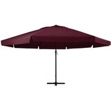 vidaXL Zunanji senčnik z aluminijastim drogom 600 cm bordo rdeč | Shoptok.si