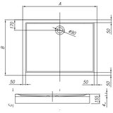 Kolpa San tuš kad z oblogo flamenco (model 3) 100 x 80/0 cm (3838987571087) | Shoptok.si