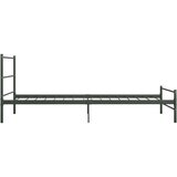  Za krevet sivi metalni 90 x 200 cm | shoptok.hr