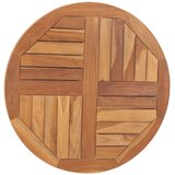 Stolna ploča od masivne tikovine okrugla 2,5 cm 70 cm | shoptok.hr