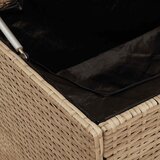  Vrtna kutija za pohranu bež 110x50x58 cm poli ratan | shoptok.hr
