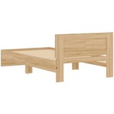  Okvir kreveta s uzglavljem LED boja hrasta sonome 100 x 200 cm | shoptok.hr