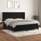  Krevet s oprugama i madracem crni 200x200 cm baršunasti | shoptok.hr