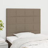The Living Store Posteljno vzglavje 2 kosa taupe 90x5x78/88 cm blago - Vzglavje, (21660192) Cene