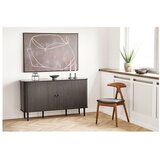 House Nordic Crna komoda od masivnog bora 140x79x40 cm Nikko – | shoptok.hr