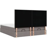 vidaXL Otomanski posteljni okvir z vzmetnicami taupe 180x200 cm blago | Shoptok.si