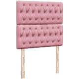 vidaXL okvir kreveta s madracima ružičasti 80x200cm baršunasti | shoptok.hr