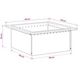  Prsten za vatru Crna 60 x 60 x 25 cm Čelik | shoptok.hr