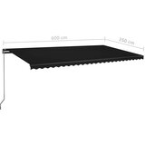  Samostojeća automatska tenda 600 x 350 cm antracit | shoptok.hr