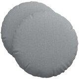 vidaXL Sedežne blazine 2 pcs Svetlo siva Ø50 x 19 cm blago, (5000111749) | Shoptok.si