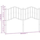  Metalno zamjensko uzglavlje bijelo 150 cm | shoptok.hr