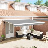 vidaXL Nadstrešnica Bijelo 5 x 3 m Metal | shoptok.hr