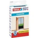 Mreža proti mrčesu Tesa Standard (za vrata, 2 x 2,2 m, črne barve)
