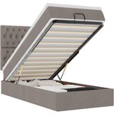 vidaXL Otomanski posteljni okvir z vzmetnico taupe 80x200 cm blago, (22053955) | Shoptok.si
