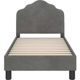  Posteljica za malčke z vzglavjem Temno siva 70 x 140 cm Žamet, (5000104972) | Shoptok.si