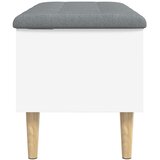  Klupa za pohranu bijela 82x42x46 cm od konstruiranog drva | shoptok.hr