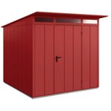 EcoStar Spremište Elegant-P Tip 2 (Vanjska širina uklj. krovni prevjes: 247,9 cm, Vanjska dubina uklj. krovni prevjes: 283,4 cm, Crvena, Jedna vrata) | shoptok.hr