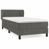 Maison Chic Box spring postelja - Vzmetna postelja z vzmetnico temno siva 80x200 cm žamet SL20462, (21893665) Cene