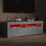  TV ormarić s LED svjetlima siva boja betona 120 x 35 x 40 cm | shoptok.hr