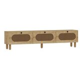 Hanah home tv polica elena sapphire oak rattan | ePonuda.com