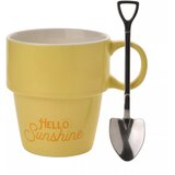Widdop & Co. Country Living - Šolja sa kašičicom - Country Living, Hello Sunshine, Yellow Cene