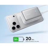 Nano 10000mAh, 45W, sa ugrađenim USB-C kablom na izvlačenje, Power Bank beli