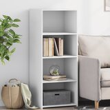  Visoka komoda bijela 50 x 41 x 124 cm od konstruiranog drva | shoptok.hr