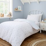 Bianca Bela/modra enojna bombažna otroška posteljnina 135x200 cm Mini Star & Stripes – | Shoptok.si