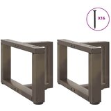  Noge za klub stolić T-oblika 2 kom Crne 50x25x(30-31) cm Čelik | shoptok.hr