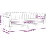 vidaXL Sedežna garnitura 3-delna vinsko rdeč žamet, (21113664) | Shoptok.si