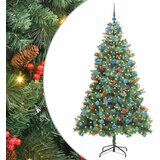  Umjetno božićno drvce 300 LED lampica Topla bijela PVC i metal | shoptok.hr