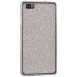  Silikonski ovitek z bleščicami Bling za Huawei P10 Lite s srebnim okvirjem in bleščicami Cene