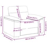 SOFA fotelja vino crvena 100x81x84 cm tkanina | shoptok.hr