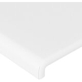  LED uzglavlje bijelo 93x16x118/128 cm od umjetne kože | shoptok.hr